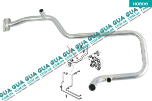 Патрубок / трубка системы охлаждения ( метал )   