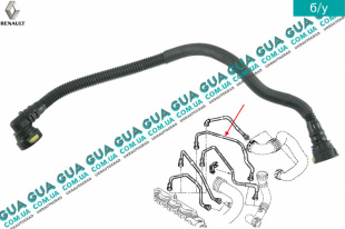Патрубок вентиляции картерных газов ( шланг, трубка )   