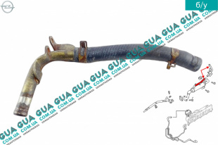 Патрубок / трубка радиатора / охладителя рециркуляции ОГ ( системы EGR / ЕГР )   