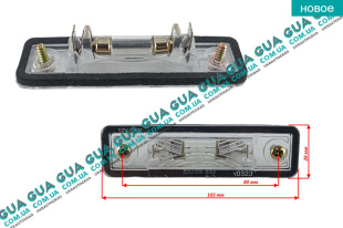 Подсветка / освещение номерного знака ( фонарь ) Opel / ОПЕЛЬ ASTRA G 1998-2005 / АСТРА Ж 98-05 1.6 ( 1598 куб.см. )