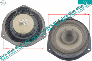 Динамик задней двери правый / левый  Opel / ОПЕЛЬ ASTRA H 2004-2014 / АСТРА 04-14 1.4 (1364 куб.см.)