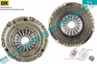 Корзина сцепления D228 Opel / ОПЕЛЬ ASTRA G 1998-2005 / АСТРА Ж 98-05 2.0DI (1995 куб. см.)