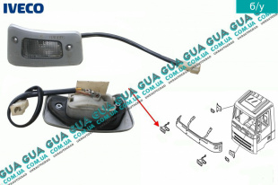 Маркер / фонарь кабины верхний правый   