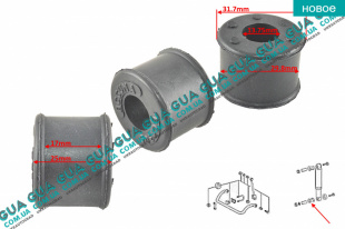 Сайлентблок стойки / амортизатора заднего нижний ( втулка 1 шт. )   