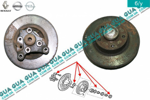 Cтупица задняя в сборе левая под АБС / ABS.   
