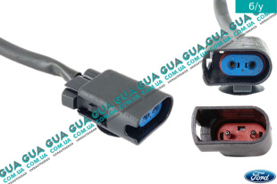 Фишка / разъем / штекер / колодка с проводами датчика АБС /  износа тормозних колодок ( синяя ) 2 контакта Ford / ФОРД TRANSIT 2006- / ТРАНЗИТ 06- 2.4TDCI (2402 куб.см)