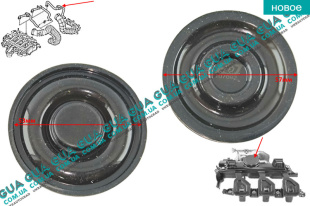 Мембрана клапана вентиляции картерных газов маслоотделителя ( сапуна клапанной крышки ) Renault / РЕНО CLIO II / КЛИО 2 1.9DTI (1870 куб.см.)
