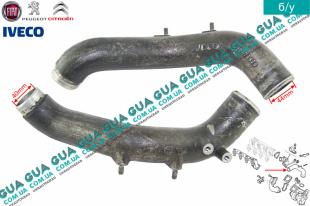 Патрубок / трубка интеркулера ( от турбины к радиатору ) ( металическая )   