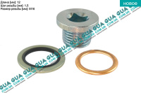 Маслосливная пробка поддона / болт / винт слива масла с уплотнительным кольцом / шайбой 16х1.5x12мм ( комплект ) Volvo / ВОЛЬВО S40 2000-2003 1.9DI (1870 куб.см.)