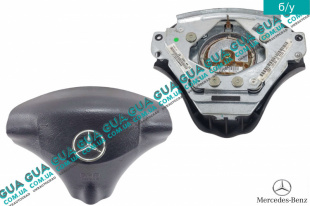 Подушка безопасности AirBag ( руль ) w168 Mercedes / МЕРСЕДЕС A-CLASS 1997-2012 / А-КЛАСС A200 TURBO (2034 куб.см.)