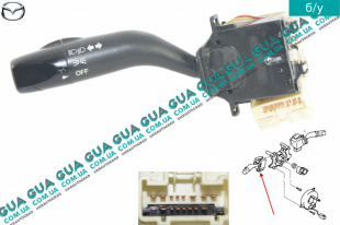 Подрулевой переключатель поворотов / света фар Mazda / МАЗДА 323 F 1998-2004 1.4 16V (1324 куб.см.)
