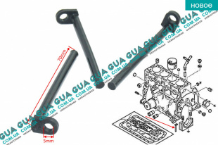 Уплотнитель бугеля коленвала / уплотнитель сальника / флажок 1шт   
