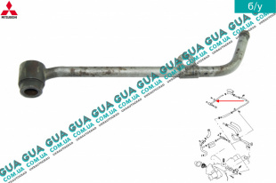 Трубка водяного охлаждения турбины ( фланец ) Mitsubishi / МИТСУБИСИ PAJERO III 2000-2006 / ПАДЖЕРО 3 00-06 2.5TD 4WD (2477 куб.см.)