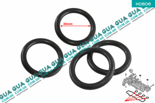 Прокладка впускного коллектора / клапанной крышки / уплотнительное кольцо / сальник 1шт.   