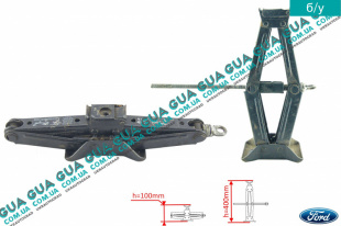 Домкрат 1300кг Ford / ФОРД TRANSIT 2000-2006 / ТРАНЗИТ 00-06 2.4TDE (2402 куб.см.)