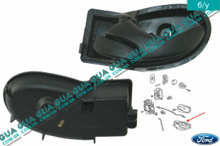 Ручка двери передняя внутренняя левая   