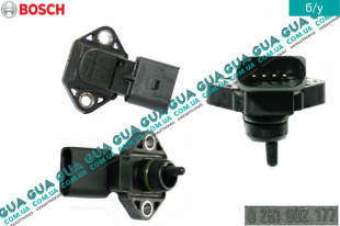 Датчик давления наддува воздуха Мапсенсор Seat / СЕАТ ALHAMBRA 1996-2010 1.8T (1784 куб.см.)