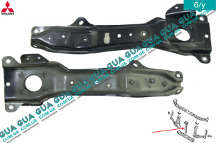 Стойка передней панели / кронштейн замка капота Mitsubishi / МИТСУБИСИ PAJERO IV 2006- / ПАДЖЕРО 4 06- 3.2DI-D (3200 куб.см.)