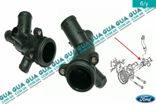 Фланец / тройник водяного насоса ( помпы )   