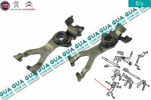 Вилка / механизм / коромисло включения задней передачи коробки КПП    