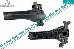 Ручка передней правой двери наружная w168   