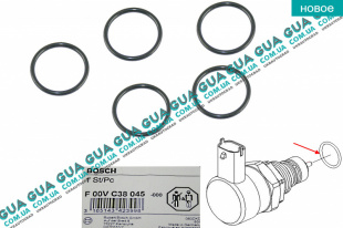 Прокладка / сальник клапана топливной рейки / корпуса форсунки ( уплотнительное кольцо редукционного клапана Common Rail ) 16.2x1.5 1шт.   