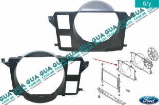 Диффузор основного радиатора   