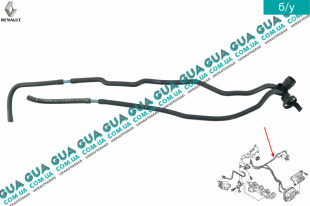 Шланги / патрубки вакуумной системы ( трубки, штуцер ) L1-490 мм  L2-590 мм   