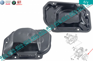 Корпус / крышка задняя / картер КПП 5-ти ступенчатой ( механической коробки переключения передач )   