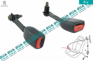 Замок ремня безопасности пассажирский / передний  Nissan / НИССАН ALMERA N16 / АЛЬМЭРА Н16 2.2 DCI ( 2184 куб.см.)