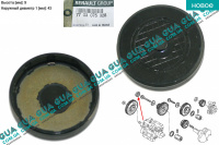 Заглушка блока цилиндров ( пробка двигателя ) D43.5 мм 1шт. Renault / РЕНО LAGUNA II / ЛАГУНА 2 2.2DCI (2188 куб.см.),