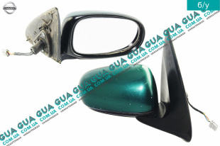 Зеркало заднего вида наружное / боковое электрическое правое ( 3pin ) Nissan / НИССАН ALMERA N16 / АЛЬМЭРА Н16 2.2 DCI ( 2184 куб.см.)