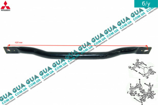 Кронштейн / опора передней балки Mitsubishi / МИТСУБИСИ PAJERO III 2000-2006 / ПАДЖЕРО 3 00-06 2.5TD 4WD (2477 куб.см.)