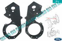 Защита зубчатого ремня ГРМ / крышка / кожух паса привода задняя Ford / ФОРД CONNECT 2002-2013 / КОННЕКТ 02-13 1.8DI (1753 куб.см)