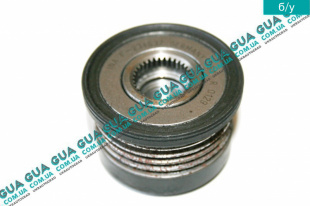 Шкив генератора 5 ручейков ( обгонная муфта, механизм свободного хода ) Volvo / ВОЛЬВО V40 2000-2004 1.9DI (1870 куб.см.)