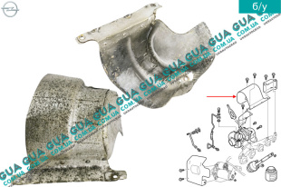 Термозащита выпускного коллектора ( термозащитный экран )   
