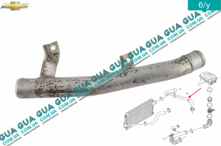 Патрубок интеркулера от турбины к радиатору Chevrolet / ШЕВРОЛЕТ Captiva 2006-2011 2.0D ( 1991куб.см. )