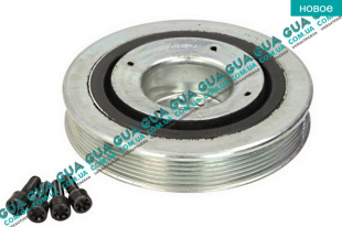 Шкив коленвала демпферный 6 ручейка ( Шкив коленчатого вала ) (новый тип) Fiat / ФИАТ BRAVO I 1996-2001 / БРАВО 1 1.9JTD (1910 куб.см.)