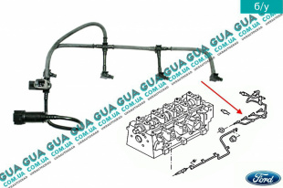 Трубка топливная обратки ( возвратка ) топливной системы SIEMENS    