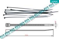 Стяжка / хомут пластиковый L200x3 ( черный ) 1шт