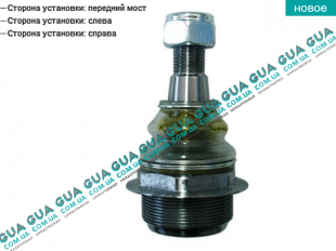 Шаровая опора нижняя ( правая резьба ) Vauxhal / ВОКСХОЛ MOVANO 2010- 2.3DCI (2299 куб.см.)