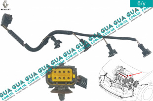 Электропроводка ( жгут проводов ) форсунок   