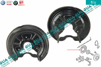 Кожух / защита / щиток диска тормозного заднего ( правый )