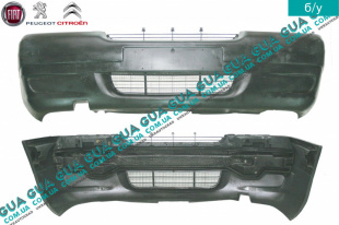 Бампер передний Peugeot / ПЕЖО EXPERT 1995-2004 / ЭКСПЕРТ 95-04 1.9D (1868 куб.см.)