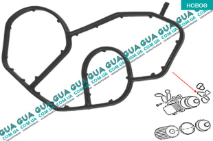 Прокладка масляного радиатора ( теплообменника ) Volvo / ВОЛЬВО S80 II 1.6D DRIVE (1560 куб.см.)