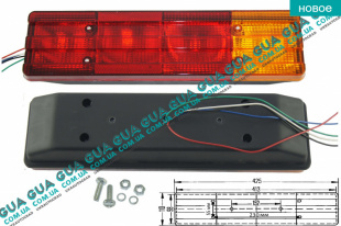 Фонарь задний правый / левый 1 шт.   