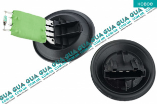 Реостат печки ( резистор, регулятор оборотов печки, сопротивление ) Seat / СЕАТ IBIZA IV 2008-2017 1.9TDI (1896 куб.см.)