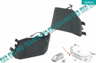 Заглушка переднего бампера правая Vauxhal / ВОКСХОЛ MOVANO 2010- 2.3DCI (2299 куб.см.)