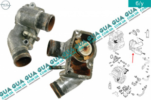 Корпус термостата / термостат / Фланец охлаждающей жидкости   