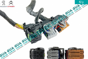 Фишка / разьем электронного блока управления двигателем ЭБУ ( фишки комплект 3шт )   